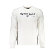 North Sails Borstad Sweatshirt med Logotyptryck White, Herr