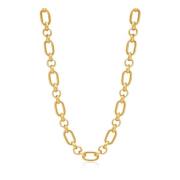 Nialaya Mens Chunky T-Bar Chain Yellow, Herr