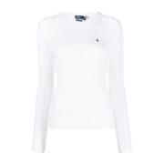 Ralph Lauren Vit Pullover Tröja White, Dam