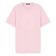 Versace Rosa Medusa Motiv T-shirts och Polos Pink, Dam