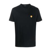 Versace Svart Medusa Broderade T-shirts och Polos Black, Herr