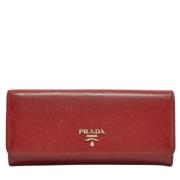 Prada Vintage Pre-owned Laeder plnbcker Red, Dam