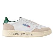 Autry Retrostil Lädersneakers White, Herr