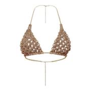 Hibourama Handgjord Diamond Bra Brown, Dam