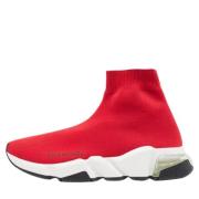 Balenciaga Vintage Pre-owned Tyg sneakers Red, Dam