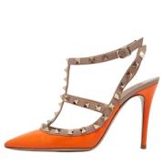 Valentino Vintage Pre-owned Laeder klackskor Orange, Dam