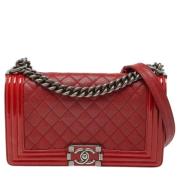 Chanel Vintage Pre-owned Laeder chanel-vskor Red, Dam