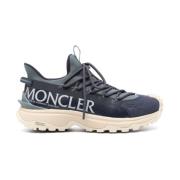 Moncler Blå Sneakers med Ripstop Textur Blue, Herr