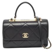 Chanel Vintage Pre-owned Laeder handvskor Black, Dam