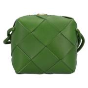 Bottega Veneta Laeder crossbodyvskor Green, Dam