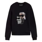 Karl Lagerfeld Ikonik 2.0 RS Sweatshirt Black, Dam