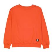 Balmain Orange Bomullsweatshirt Aw23 Orange, Herr