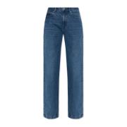 Ami Paris Jeans med logotyp Blue, Dam