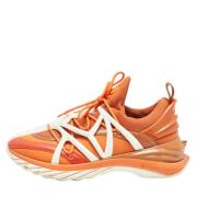 Jimmy Choo Pre-owned Pre-owned Tyg sneakers Orange, Herr