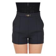 Elisabetta Franchi Elegant Svarta Shorts Black, Dam