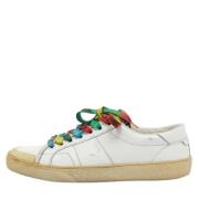 Yves Saint Laurent Vintage Pre-owned Laeder sneakers White, Dam