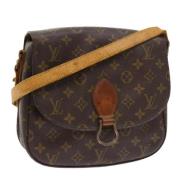 Louis Vuitton Vintage Pre-owned Canvas axelremsvskor Brown, Dam