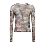 Diesel MultiColour Top i Stiligt Design Multicolor, Herr