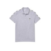 Lacoste Randig Polotröja Grå Gray, Herr