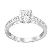 Swarovski Attract Ring Pavé Vit Rhodium White, Dam