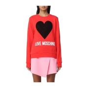 Love Moschino Crewneck Sweatshirt Red, Dam