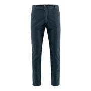 BomBoogie Slim-fit Chino Sammet Byxor Blue, Herr