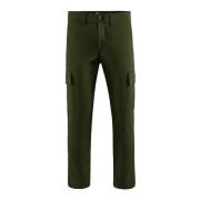 BomBoogie Herr Stretch Bomull Cargo Byxor Green, Herr