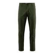 BomBoogie Stretch Bomull Gabardine Chino Byxor Green, Herr