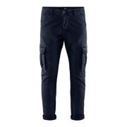 BomBoogie Slim Fit Cargo Byxor Blue, Herr