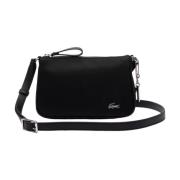 Lacoste Canvas Axelväska Svart Black, Dam