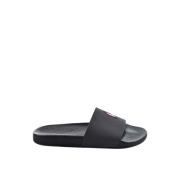 Ralph Lauren Herr Slide Sandaler Syntetiskt Material Black, Herr