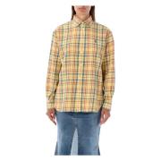 Ralph Lauren Rutig Flanellskjorta Multicolor, Dam