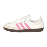 Adidas Originals Vita och Rosa Samba OG Sneakers White, Dam