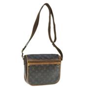 Louis Vuitton Vintage Pre-owned Canvas axelremsvskor Brown, Dam