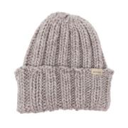 Woolrich Chunky Ribbed Knit Grå Mössa Gray, Dam