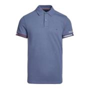 Tommy Hilfiger Stretchig bomullspolo - Les Bleus Blue, Herr