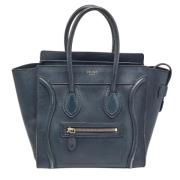 Celine Vintage Pre-owned Laeder totevskor Blue, Dam