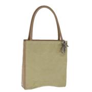 Dior Vintage Pre-owned Nylon handvskor Beige, Dam