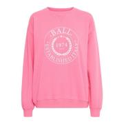 Ball Babecca Sweatshirt med Cool Print Pink, Dam