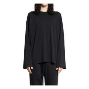 Thom Krom Svart Modal Jersey Sweatshirt Black, Herr