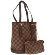 Louis Vuitton Vintage Pre-owned Canvas louis-vuitton-vskor Brown, Dam