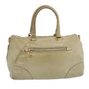 Prada Vintage Pre-owned Laeder handvskor Gray, Dam