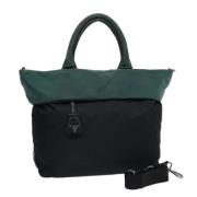 Prada Vintage Pre-owned Nylon totevskor Green, Dam