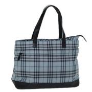 Burberry Vintage Pre-owned Nylon handvskor Blue, Dam