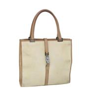 Gucci Vintage Pre-owned Canvas handvskor Beige, Dam