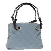 Prada Vintage Pre-owned Nylon prada-vskor Blue, Dam