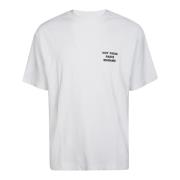 Drole de Monsieur Snygg Slogan T-shirt White, Herr