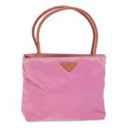 Prada Vintage Pre-owned Nylon totevskor Pink, Dam