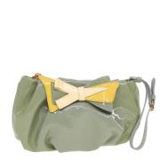 Prada Vintage Pre-owned Canvas necessrer Green, Dam