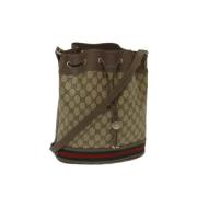 Gucci Vintage Pre-owned Canvas gucci-vskor Beige, Dam